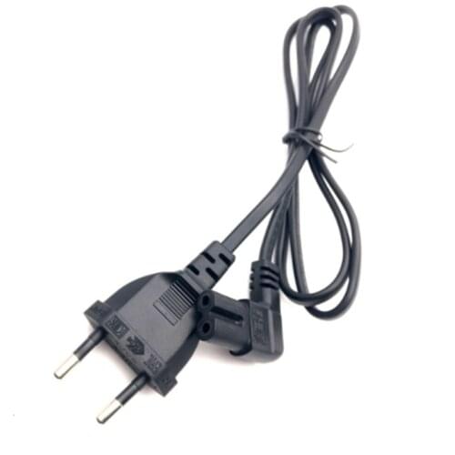 1M/2M/3M/5M,1 pcs European 2Pin Male Plug to Angled IEC320 C7 Female Socket Power Cable,EU Power Adapter Cord