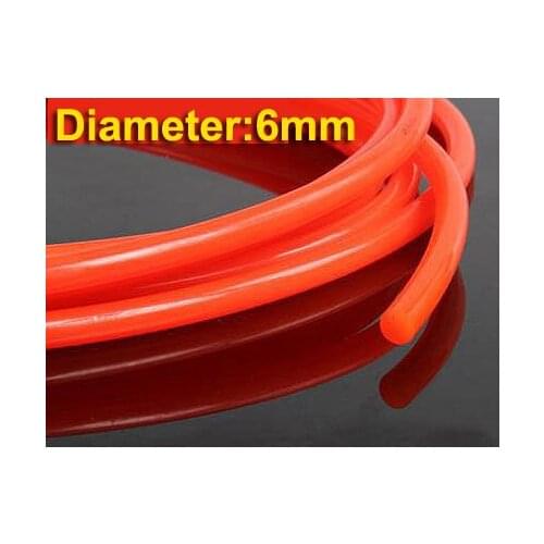10Meters/Lot Diameter:6mm Red Smooth PU Industrial Round Belt Conveyor Belt