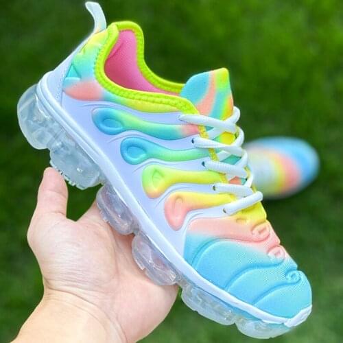 2020 Women Sneakers Summer Flat Outdoor Sports Shoes Multicolor Leisure Comfortable Lace Up Plus Size Flat Shoe