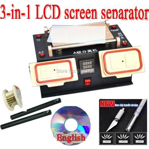 3 in 1 Multifunction Preheater Station + Bezel Middle Frame Separator Machine + Vacuum LCD Separator for Samsung LCD Repair