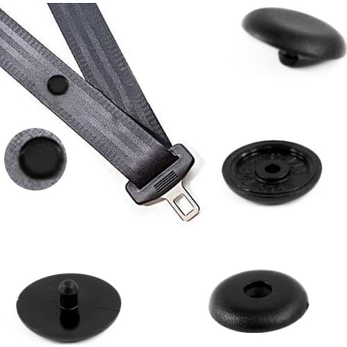 8pcs Clip Buttons Buckle Universal Car Holders Stopper Studs Pin Seat Belt Buckles Retainer 6*15mm