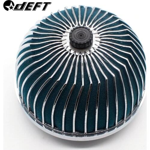 DEFT Universal 76MM Car Air Filter Clean Intake High Flow Round Cone Car Air Intake Filter Induction Kit Mushroom Head