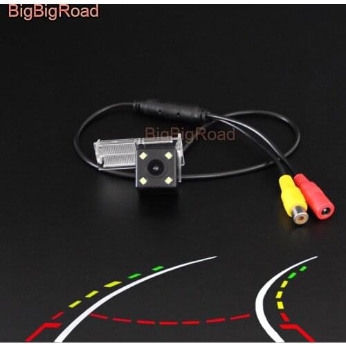 BigBigRoad Car Intelligent Dynamic Track Rear View Parking CCD Camera For Renault Koleos 2017 Night Vision Waterproof