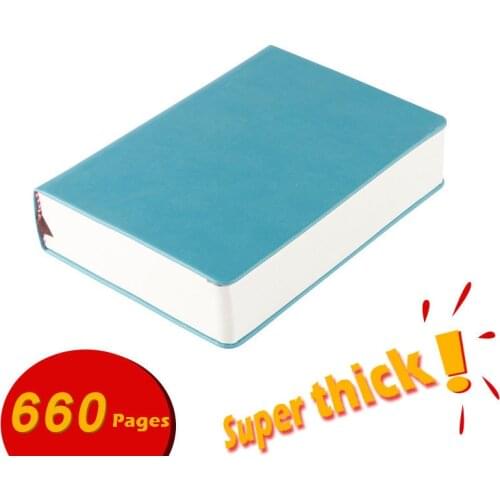 Super thick notebook 330 sheets blank pages Diary sketchbook journal A4,A5,A6 PU Leather soft cover Stationery planner