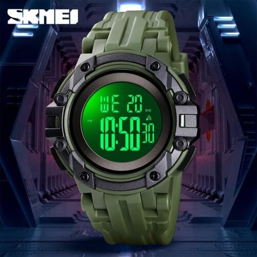 SKMEI Fashion Watch Men Sport Clock 30M Waterproof Alarm Luminous Display Men Watches LED Digital Watch Relogio Masculino 1545