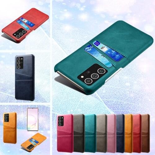 Voor Samsung Galaxy S20 FE 4G Slanke Card Slots Pu Leather + Pc Case Voor samsung Galaxy S20 FE 5G Phone Case