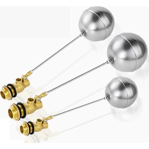 DN15 DN20 DN25 Cold and Hot Water Tank Liquid Level Metal Float Valve 1/2" 3/4" Body brass toilet valve