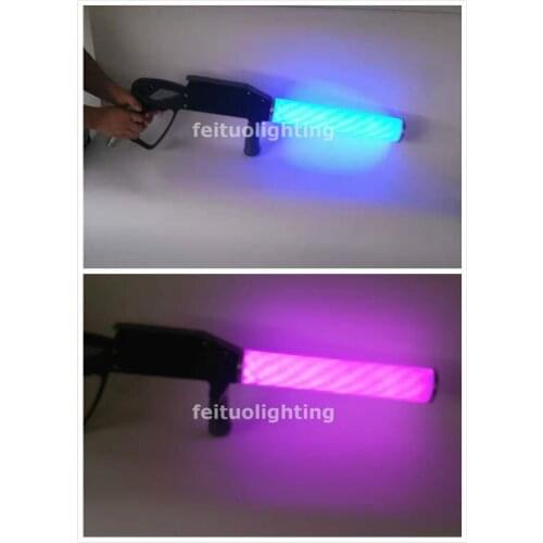 H-4/lot LED CO2 Gun Night Club Stage Concert Supplies Handle Portable DJ CO2 Jet Machine with road case