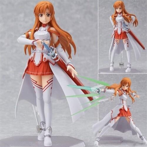 NAA Sword Art Online #178 Yuuki Asuna #174 #248 Kirigaya Kazuto #241 Shino Movable Joints Ver. PVC Action Figure Model Doll 15cm