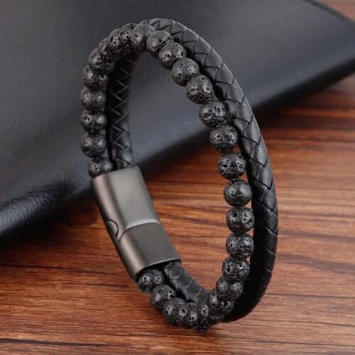 JIAYUPENG Stone Bracelets For Men