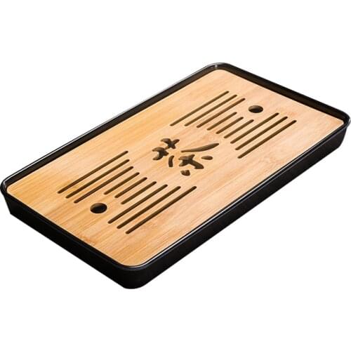 1PC Chinese Tea Board Bamboo Tea Tray Water Storage kung-fu Tea Set Tools tea Plate Pu'er tea Tea Table
