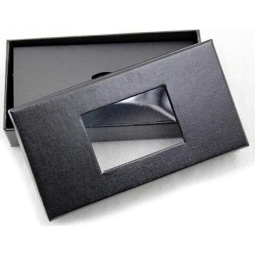 Classic Black Tie Box Bow Tie Necktie Tie Gift Boxes Mens Tie Packaging Disply Storage Cases 4 Styles Window Top 100pcs