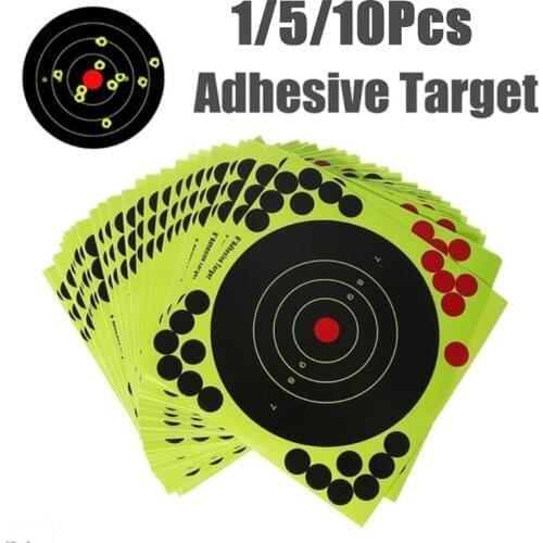 8In Shooting Targets Reactive Splatter Adhesive Sticker Paper Gun Shoot Training