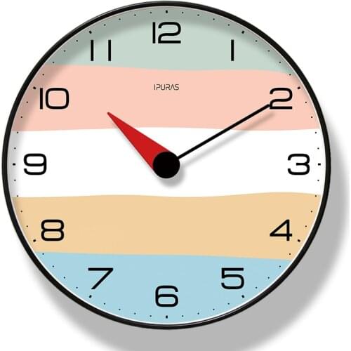 Colorful Creative Rainbow New Quartz Wall Clock Modern Fantastic Abstract Art Style Wall Clocks For Home Decor