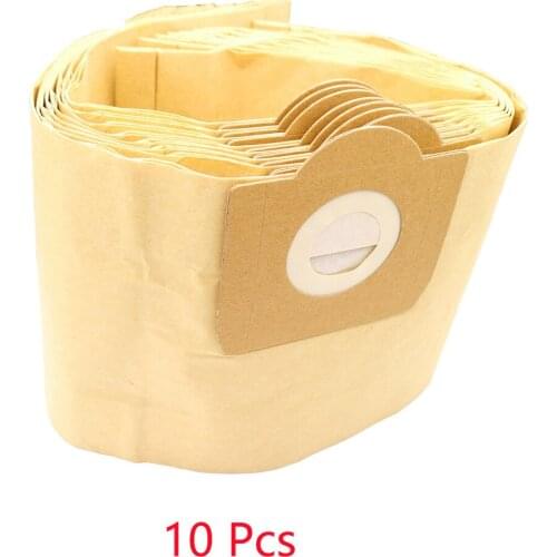 10PCS Dust Bags Filter for Karcher MV3 WD3 WD3200 WD3300 A2204 A2656 Vacuum Cleaner Paper Bags For Rowenta RB88 RU100 RU101