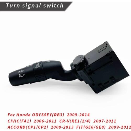 New Lighting Turn Signal Switch For HONDA ODYSSEY(RB3) CIVIC(FA1) CR-V(RE1/2/4) ACCORD(CP1/CP2) FIT(GE6/GE8) 35255-TA0-G11