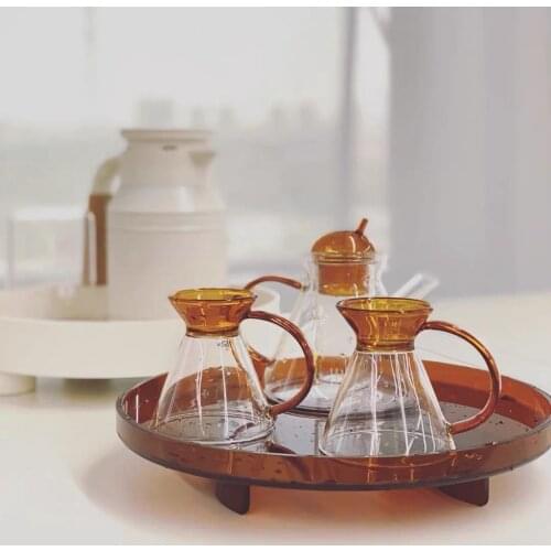 New Nordic Style Teapot Set Heat-resistant Glass Teacup Teapot chinese Tea Set Complete Set Household Lazy Simple Modern Pretty