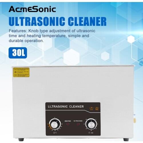Commercial 30L Industrial Ultrasonic Cleaner 600W Cleaning For Electronic Machinery Medical Industry Chemical Ultrasound Washer