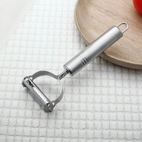 Stainless Steel Fruit Vegetable Peeler Carrot Planer Potato Turnip Slicer Cutter Double Planing Grater Kitchen Gadgets Peeler