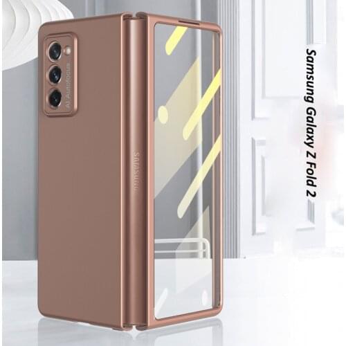Front Back Protective Cover for Samsung Galaxy Z Fold 2 Case Ultra Thin PC All-inclusive Hard Shell Case for for Galaxy Z Fold2