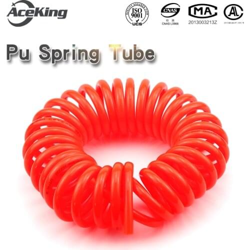 Spring tube Imported PU spring tube 6*4 helical tube 8*5 air pressure hose 10*6.5 air duct 12*8 air duct 3/6/9 m 12M