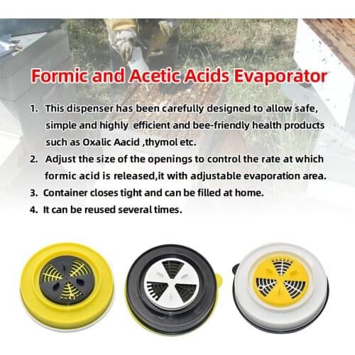 Beehive Adjustable Formic and Acetic Acid Dispenser Formic Acid Evaporator for Beehive Mite Killing Beekeeping Tool