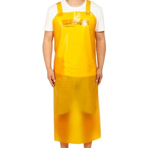 Rubber Work Apron Waterproof Oil-Proof Mens Overall Smock Adult Home Kitchen Women Restaurant Wear-Resistant Thick Pinafore