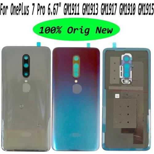 Shyueda Orig New For OnePlus 7 Pro 6.67" GM1911 GM1913 GM1917 GM1910 GM1915 Rear Back Housing Battery Cover