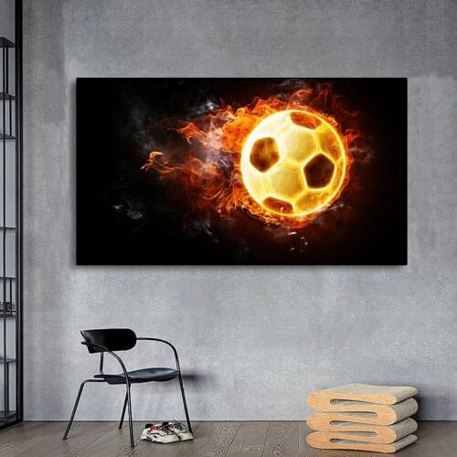 Football Sport Posters and Prints Kids Boy Wall Art Painting Soccor Fan Home Living Room Bedroom Canvas Picture Decoration