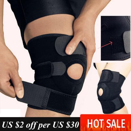 1PC Large Sports Kneepad Men Pressurized Elastic Knee Pads Support Fitness Gear Basketball Volleyball Brace Protector Knee Pad