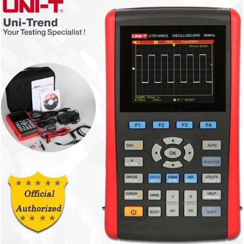 UNI-T UTD1050CL Handheld Digital Storage Oscilloscope; 1Channels, 50MHz Bandwidth, 200MS/sSample Rate, USB Communication