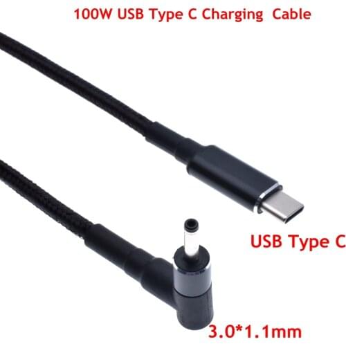 20V 5A 3.1 USB Cable Type C to DC3.0*1.1mm PD 100W quick charge and data PD Cable with Emark