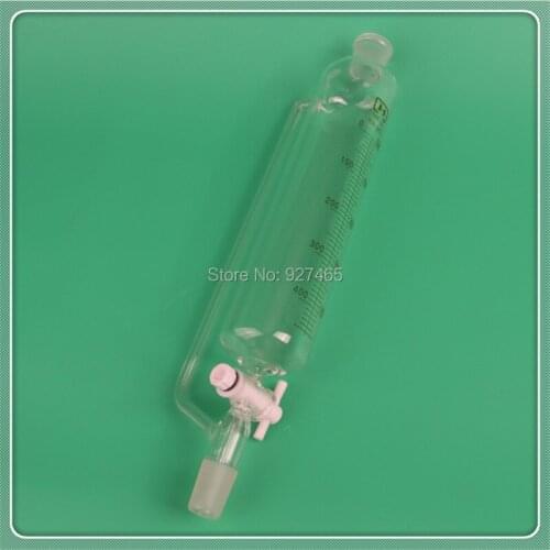 500ml Constant Pressure Funnel,Separatory Funnel Constant Pressure with PTFE stopcock and scale,24/29 joint