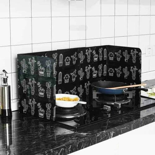 Kitchen Cover Splatter Shield Guard Oil Divider Splash Proof Baffle Tool Cooking Frying Pan Oil Splash Screen Cover Gas Stove