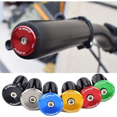 1Pair Bicycle Grip Handlebar End Cap MTB Mountain Handle Bar Grips End Plugs Aluminium Alloy Lock for Bike Handlebar Accessories