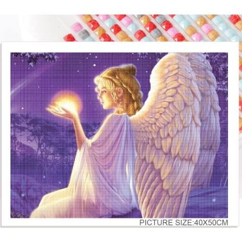 5D Diamond Painting Angel Full Square Round Diamond Embroidery Mosaic Portrait Handmade Gift Home Decoration Wall Art Pictures