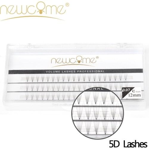 5D Individual Lashes Extension,0.07mm Russian Volume Professional Eyelashes for Building,5 Trays/Lot Handmade Mink Eye Lashes