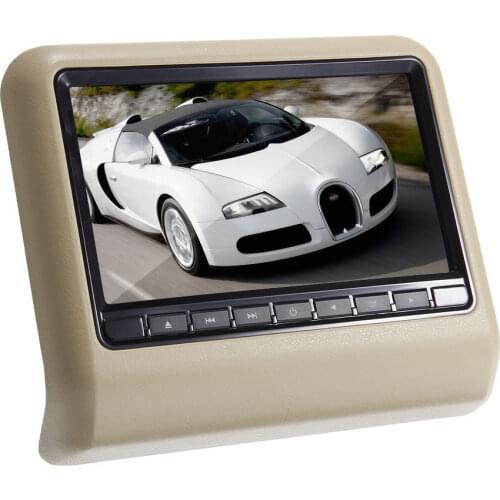 1PCS 9 Inch Car Pillow Headrest DVD Player Car Headrest Moniters 800*480 Games MP3 MP4 32Bit Game SD Free Shipping