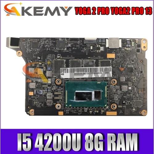 Akemy NM-A074 Motherboard For Lenovo YOGA 2 PRO YOGA2 PRO 13 Laptop Motherboard CPU I5 4200U 8G RAM 100% Test Work