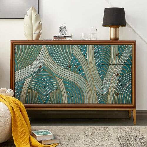 American Style Porch Hallway Drawer Cabinet Living Room Bedroom Storage Cabinets Modern Minimalist Restaurant Hotel Side Cabinet