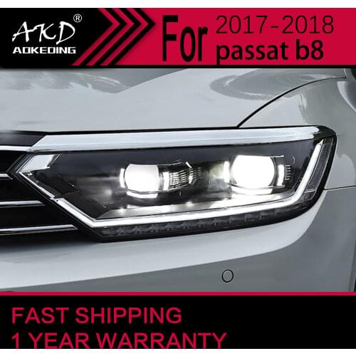 AKD Car Styling Headlight Assembly for VW Passat B8 Headlights Bi Xenon LED Headlight LED DRL HID Dynamic LED Signal Accessories