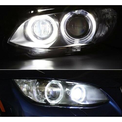 White Angel Eyes X3 X5 LED Bulbs Car E63 E65 For BMW Halo Marker Light