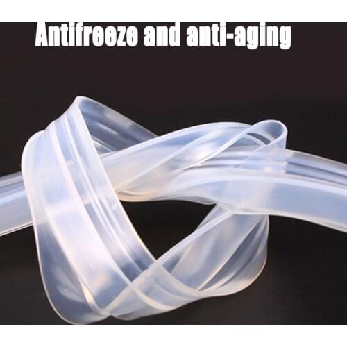 F/U/H Shape Glass Door Tape Sealing Silicone Rubber Window Glass Gasket Strip Bath Screen Door JA55