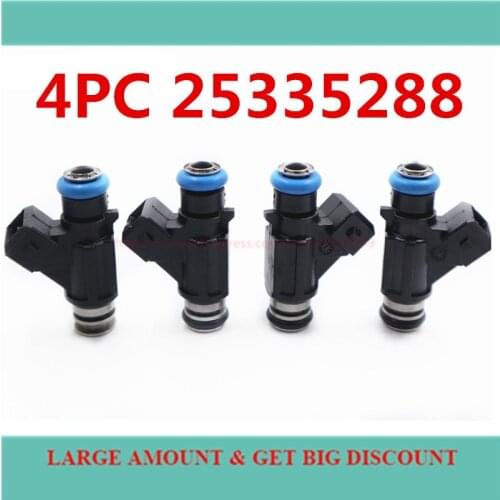 Fuel Injector Nozzle 25335288 for 2002-2006 Mercury 40HP-60HP Outboard 2-Stroke 4PCS