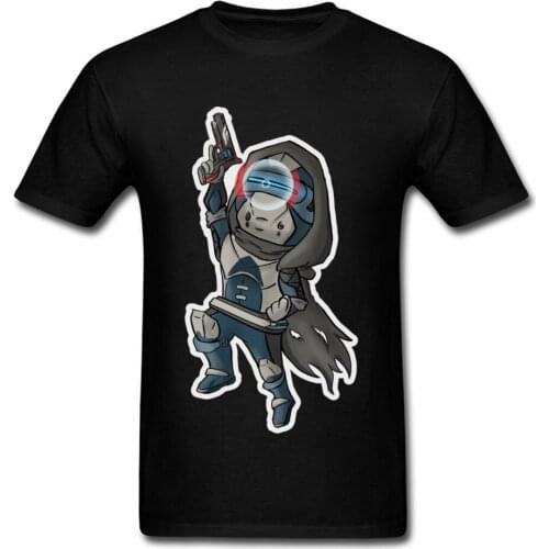 Destiny Hunter New Arrival Men T Shirt Gunman Chibi Cartoon Printed Gamer T-shirt GG Clothing Fashion Black Tee harajuku