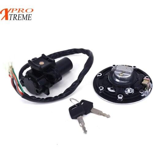 Motorcycle Ignition Switch Fuel Lock Gas Cap Key Set For KAWASAKI ZR400 ZZR 100 600 ZXR400 ZXR750 ZX900 NINJA ZX 9R ZX 7RR ZX7R