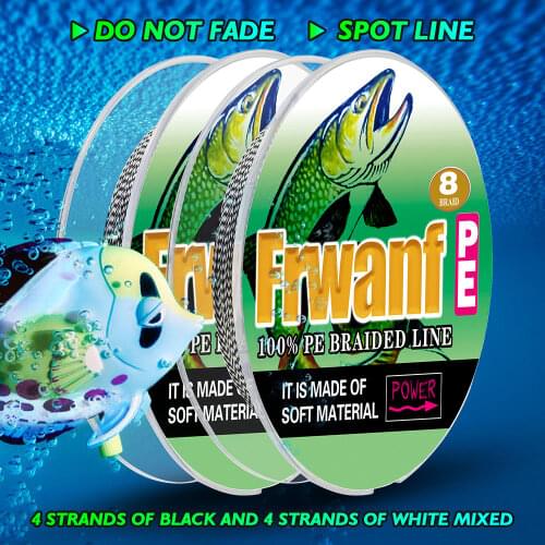 Frwanf fishing line braided 100M 8 strands 0.1-0.68mm 6-150LBS spectra saltwater pe fiber line factory online shopping sales