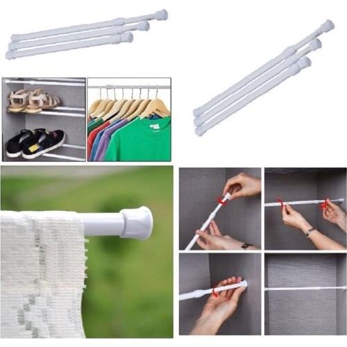 Multifunctional Telescopic Rod Curtain Rod Aluminum Alloy Support Rod Home Bedroom Bathroom Kitchen Pendant