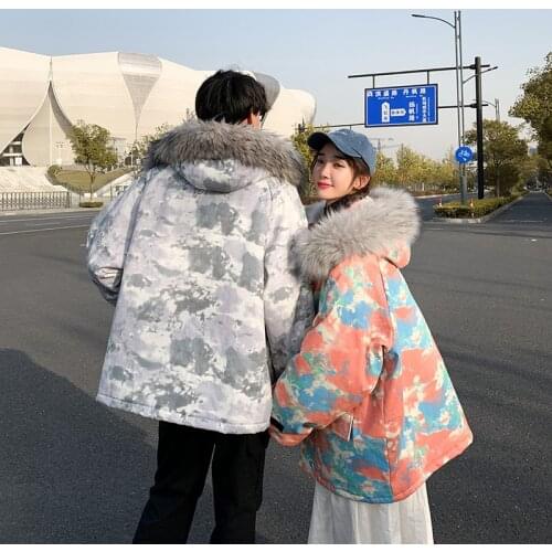 Fashion Winter Jacket Women 2020 Camouflage Print Thicken Warm Lover Jackets And Coats Women Hooded Parka Winter Hooded Coat