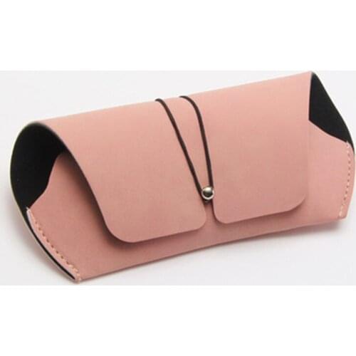 Fashion Men Women Glasses Case PU Leather Cover Sunglasses Case Portable Soft Glasses Box Pouch Bag Accessories